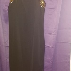 Black and Gold mini dress